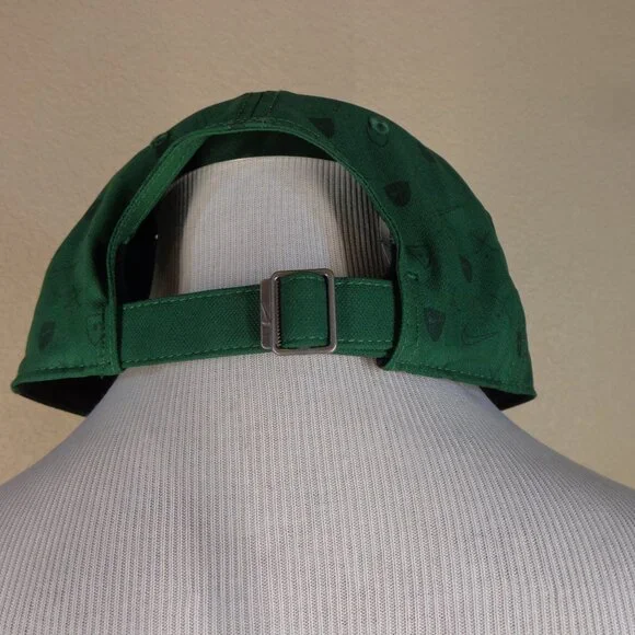 RARE NIKE Golf Heritage 86 hat cap green with black golf clubs print like new! - Picture 4 of 6